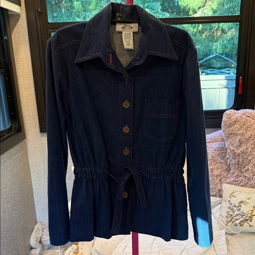 VINTAGE JENNI OF SAN FRANCISCO Women's Denim Jacket 11/12 size small